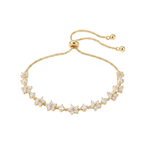 Crystal Zircon Flower Beaded Bracelet