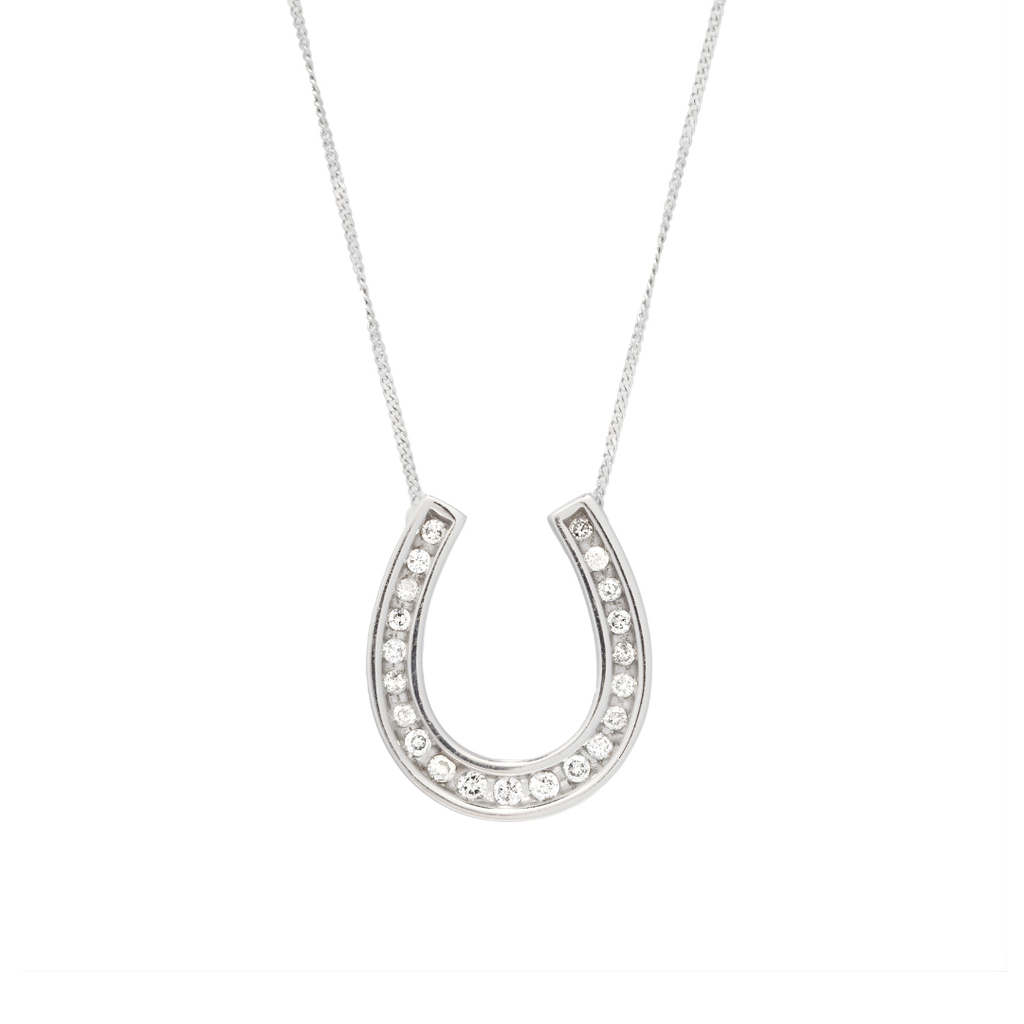 Diamond Horseshoe Necklace