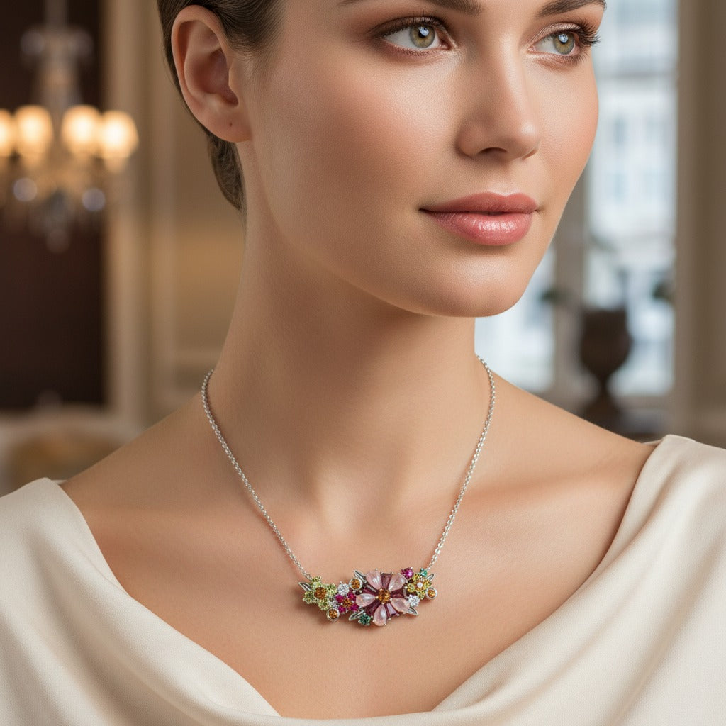 Colorful Flower Necklace