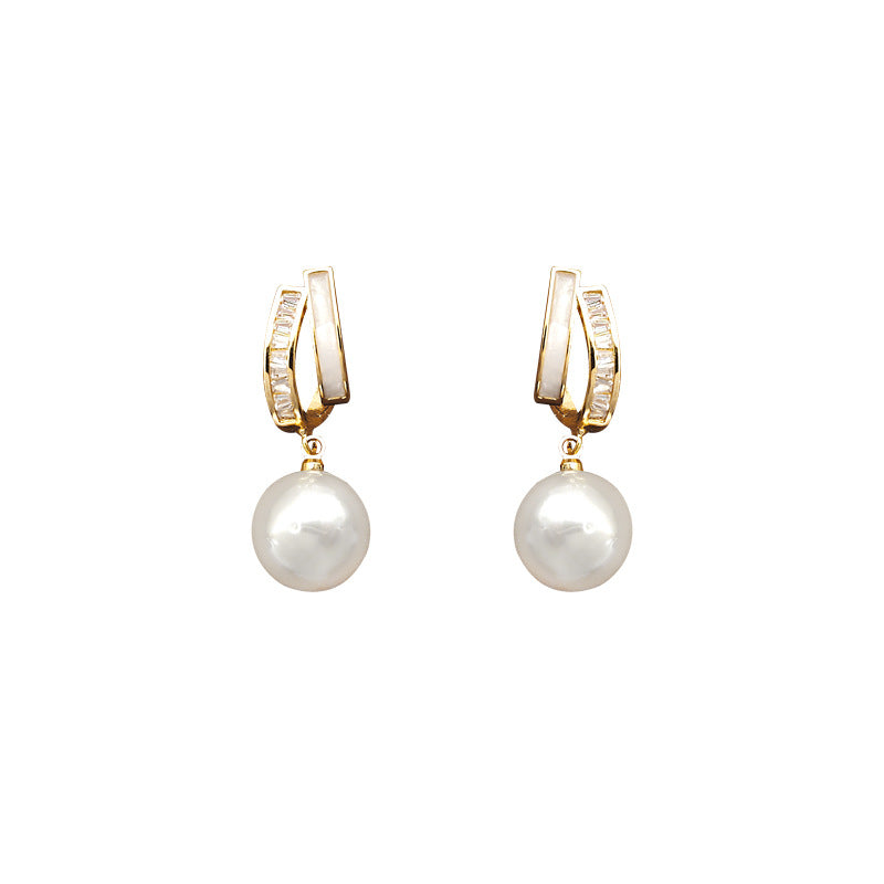 Zircon Copper Clip-On Earrings