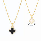 Midnight Clover Necklace