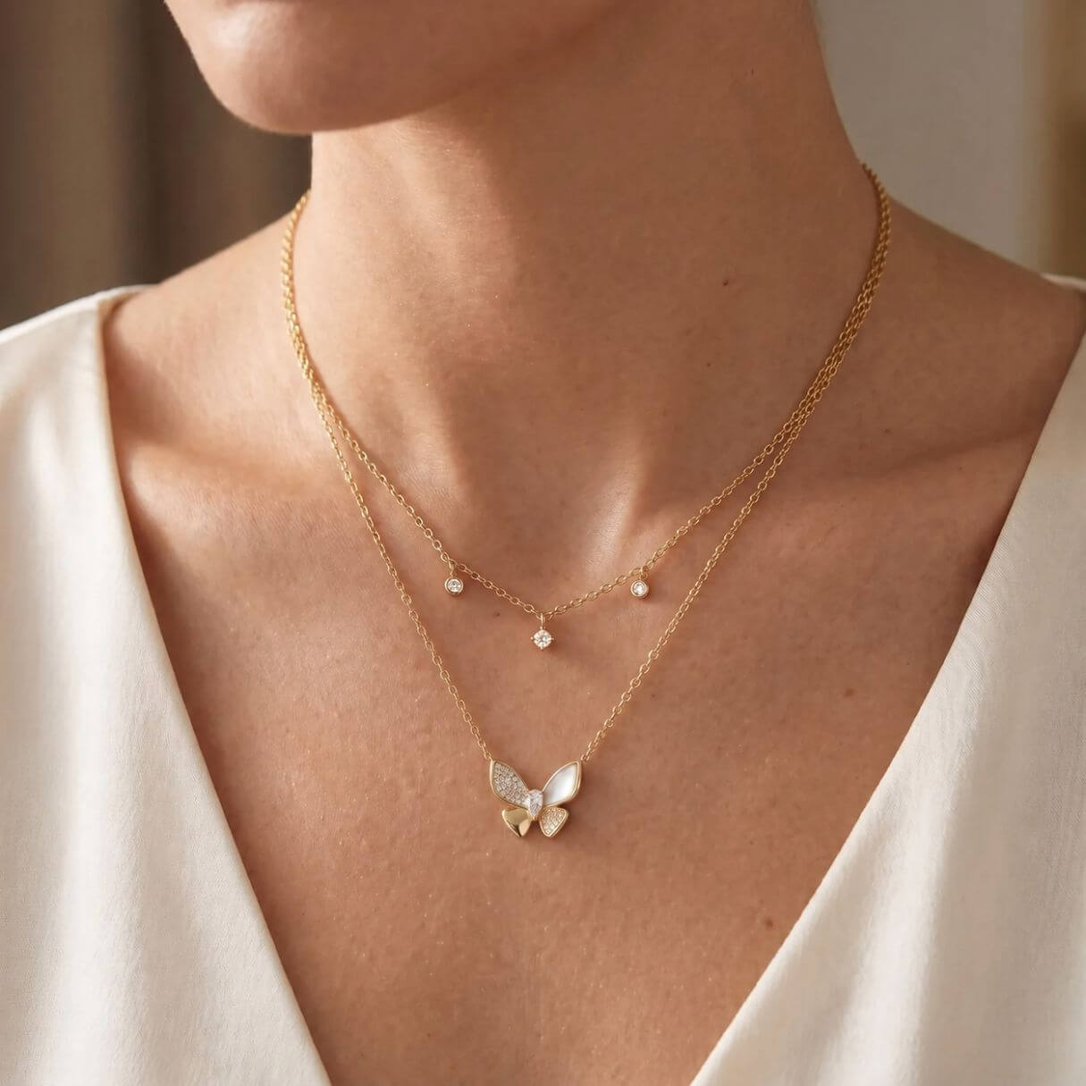 Luna Butterfly Necklace