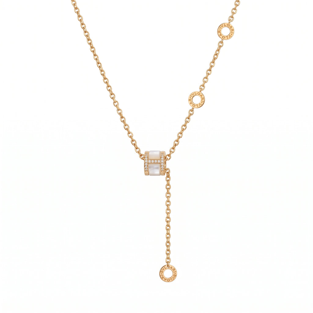 H Drop Necklace