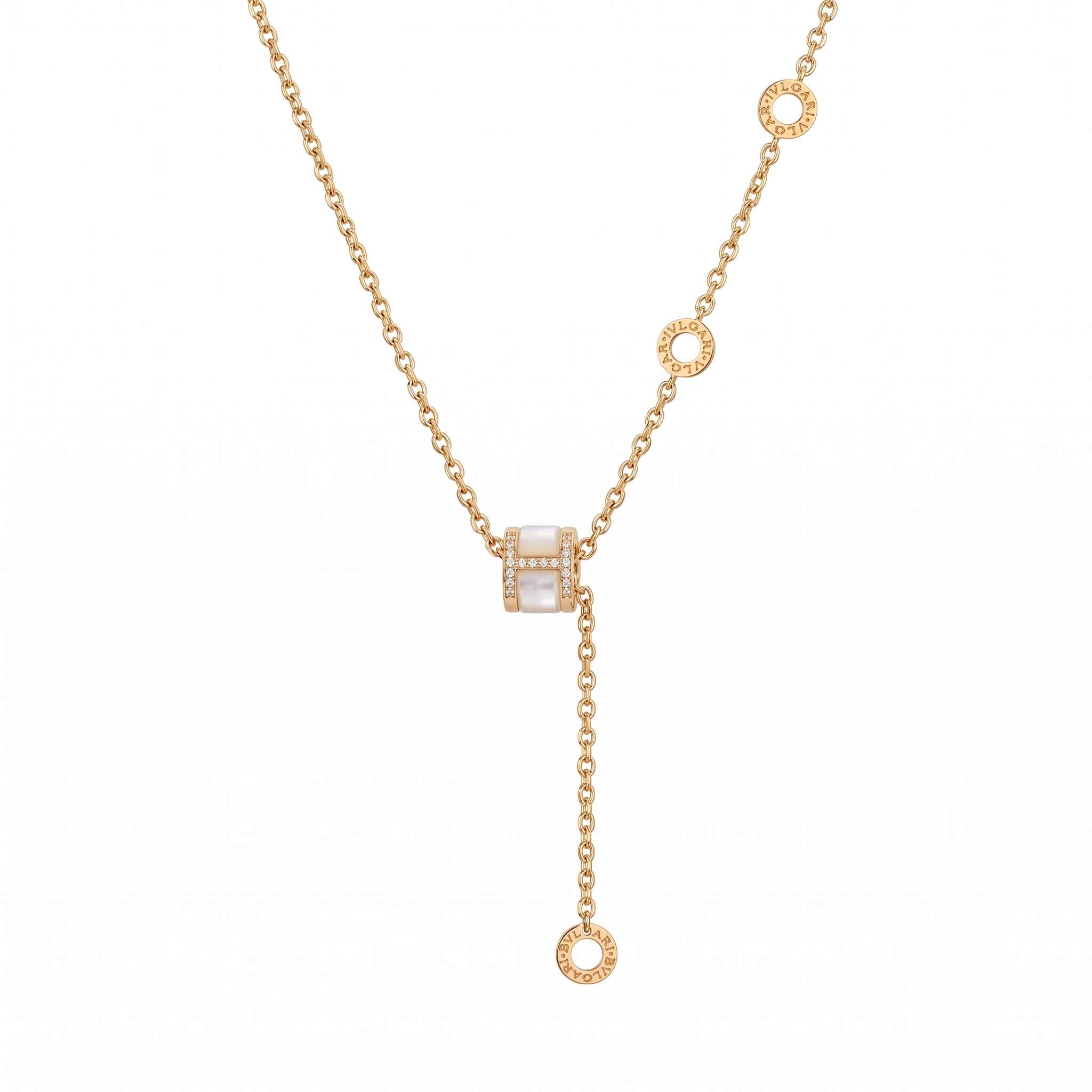 H Drop Necklace