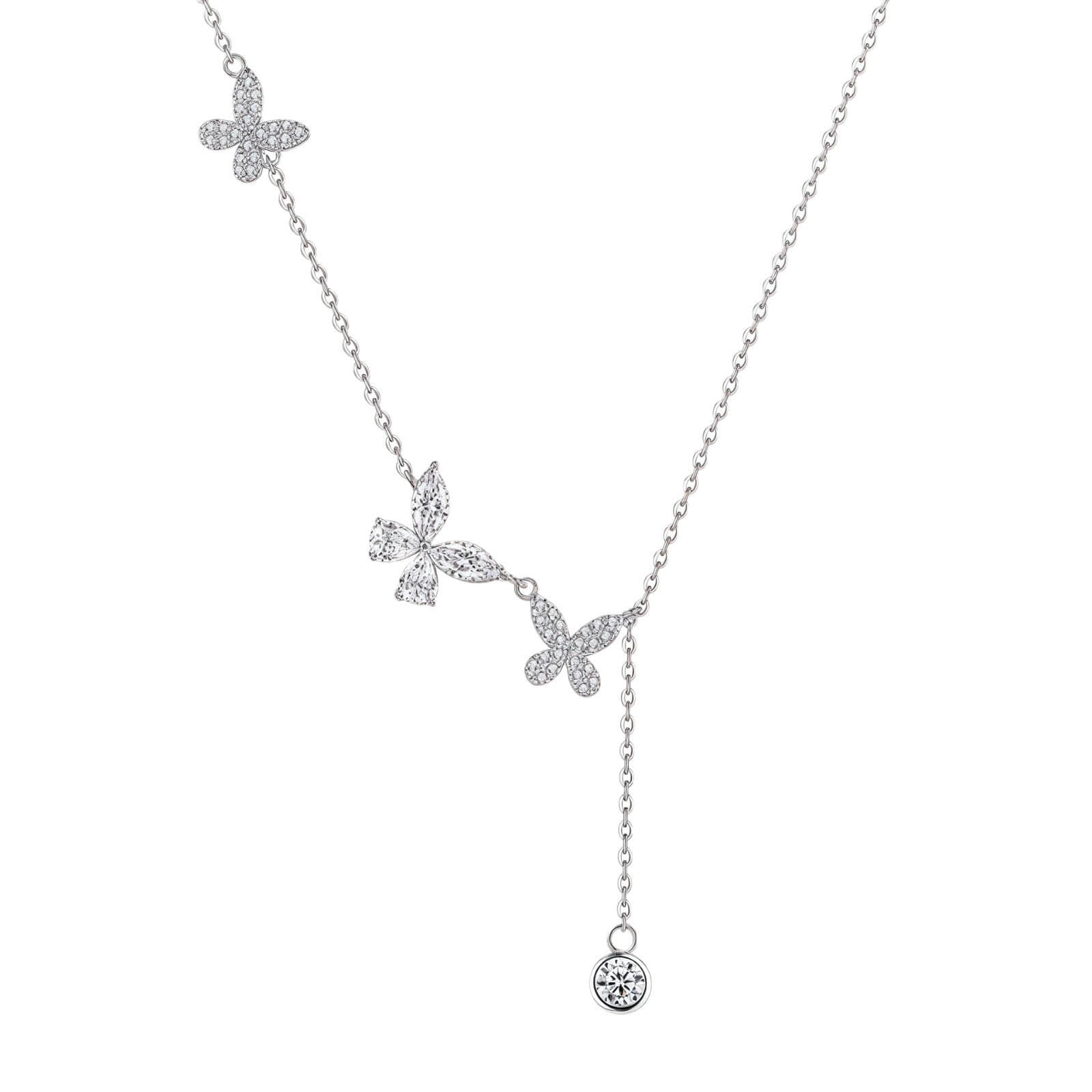 Butterfly Drop Necklace