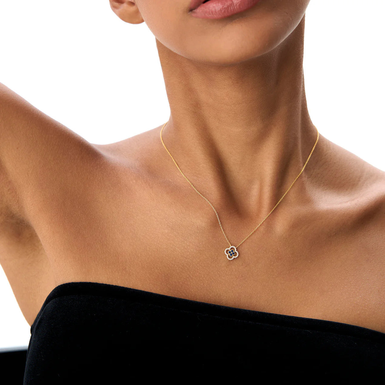 Pavé Clover Necklace