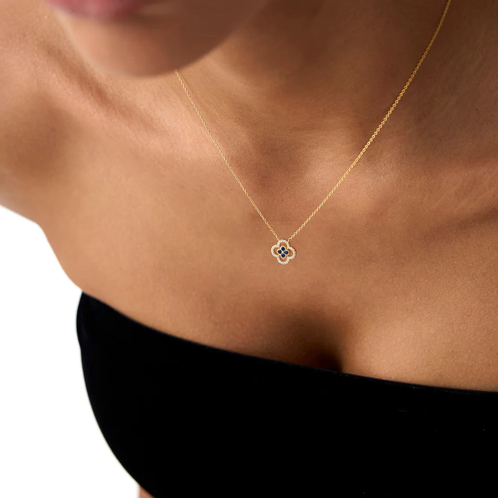 Pavé Clover Necklace