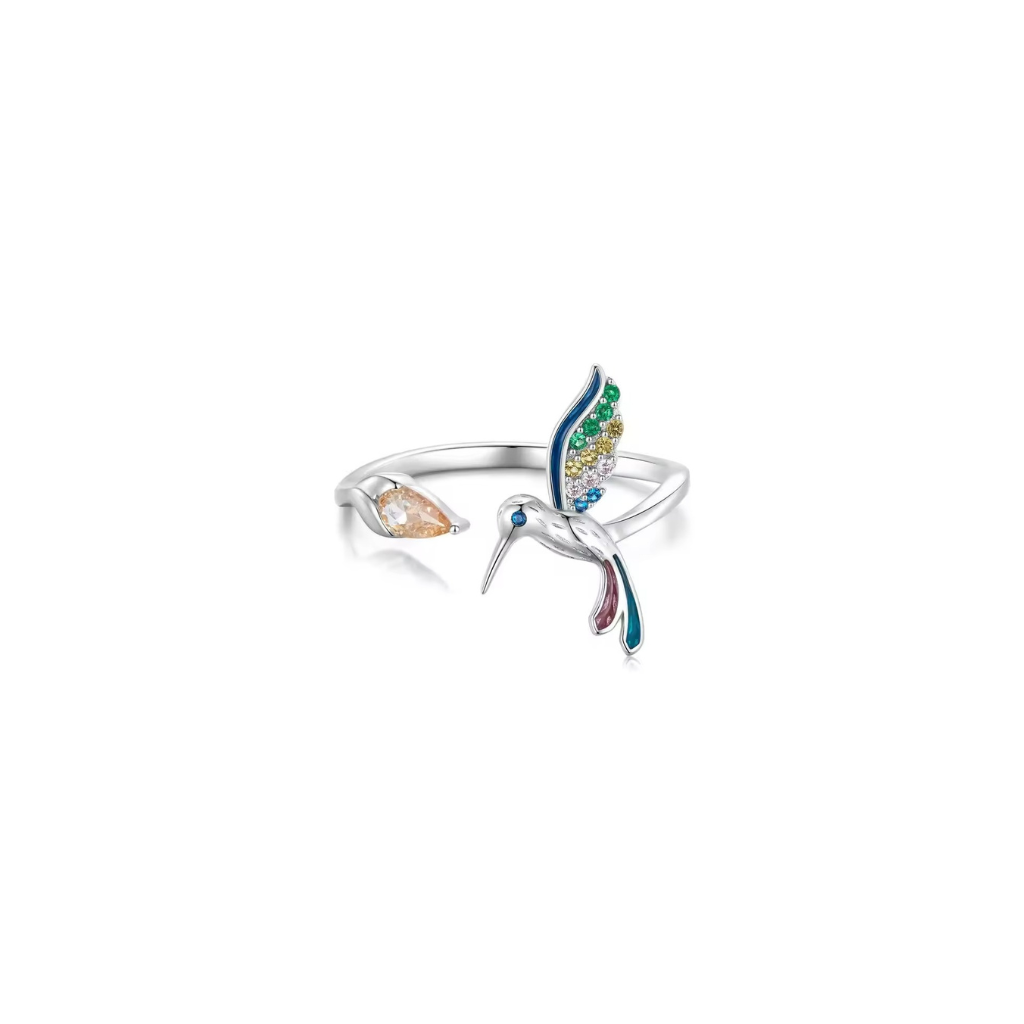 Elegant Hummingbird Rings