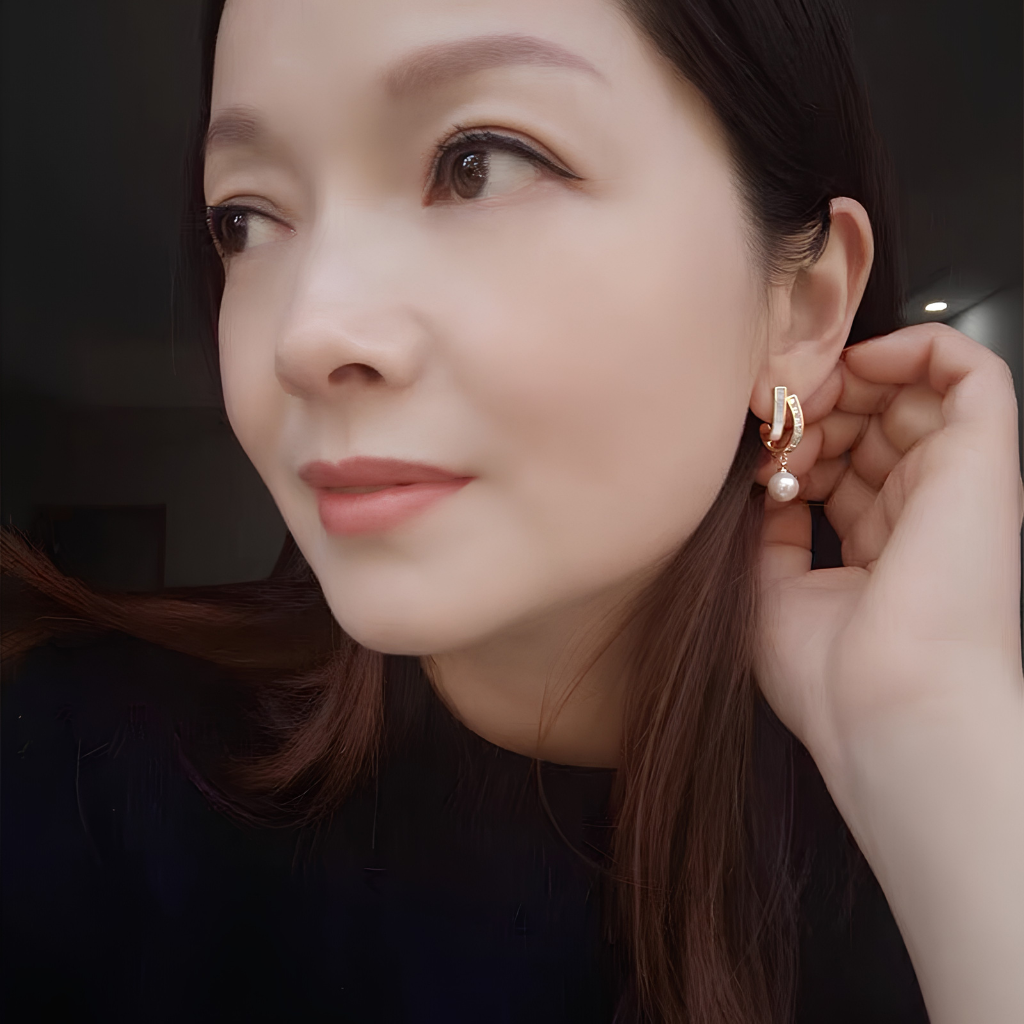 Zircon Copper Clip-On Earrings