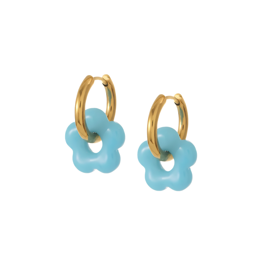 Fleur Hoop Earrings