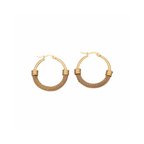 Mesh Design Hoop Earrings