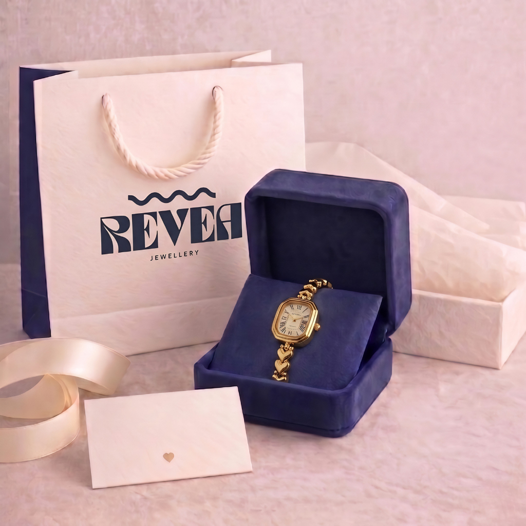 Vintage Style Unique Heart Band Dainty Wrist Watch