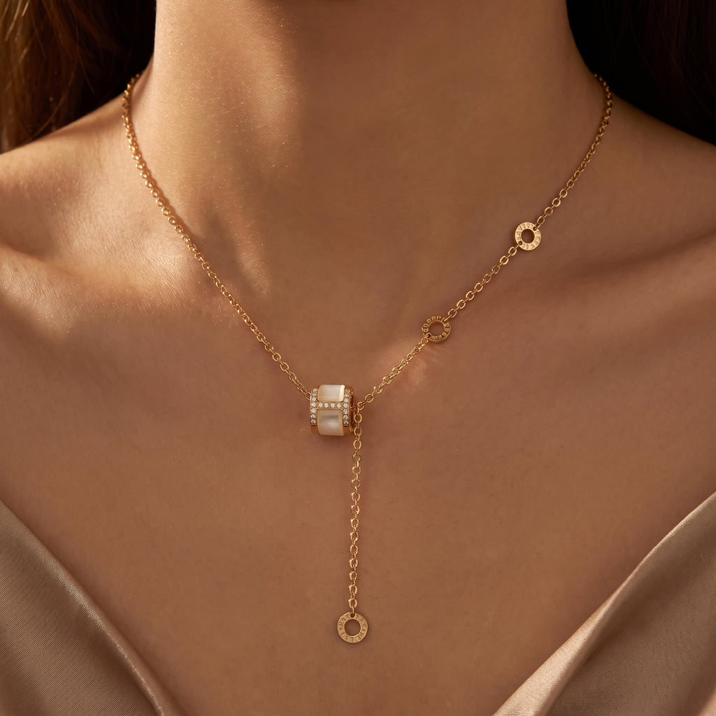 H Drop Necklace