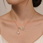 Butterfly Pearl Necklace