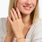 Gold-Plated Palm Tree Ring