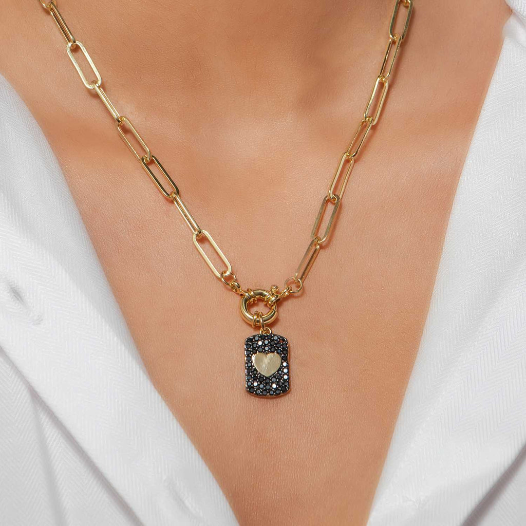 Heart Pendant Copper Necklace