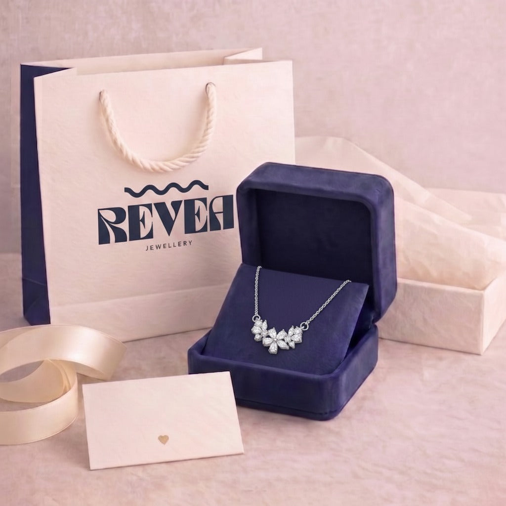 Diamond Flower Necklace