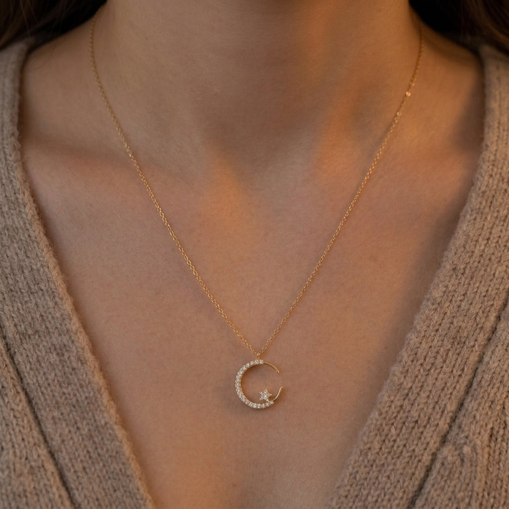 Moonlit Star Necklace